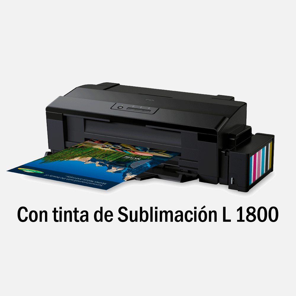 Epson L1800 con tinta de Sublimación