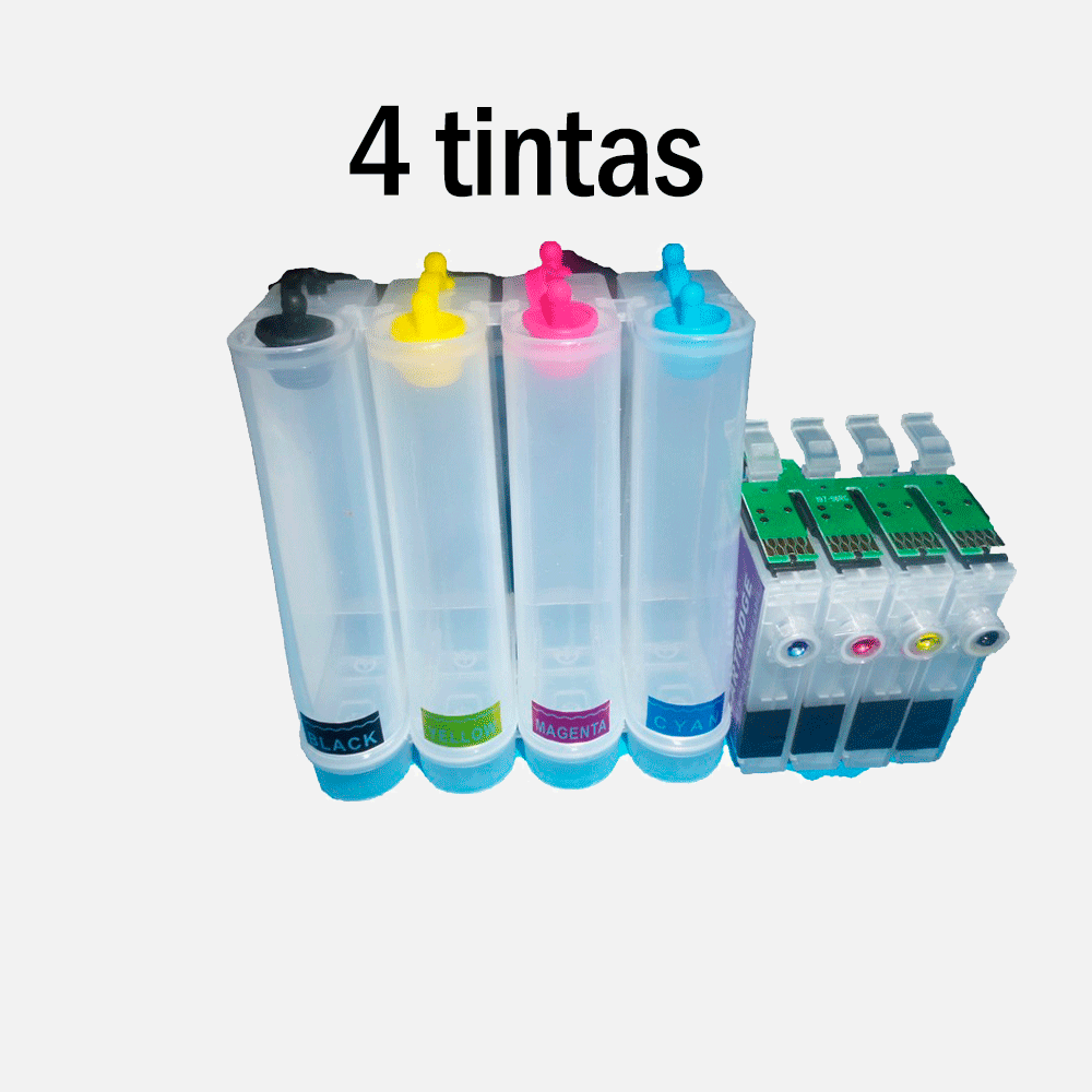 Sistema de Tinta Continua (4 clores) no incluye chip.