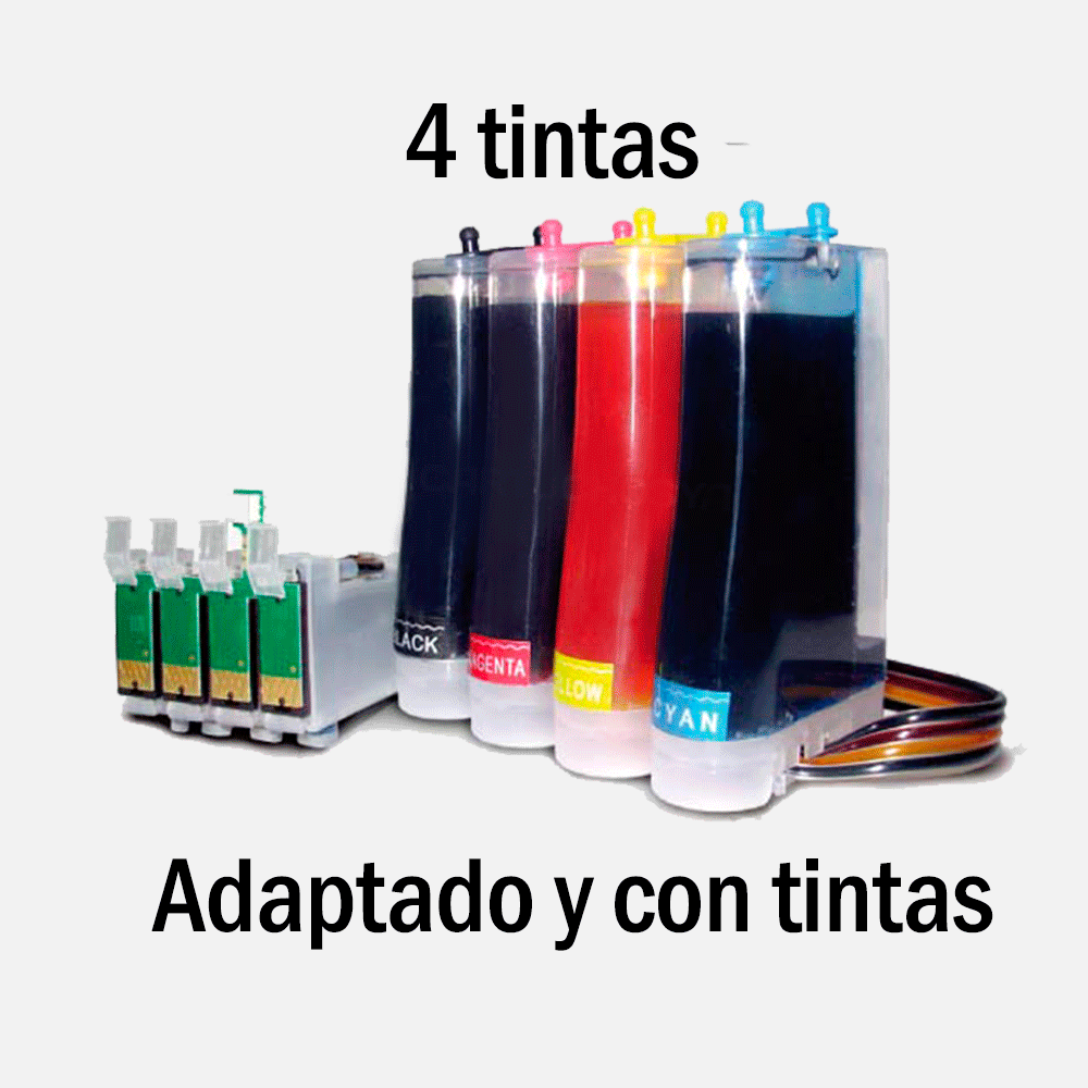 Adaptación del Sistema de Tinta Continuo (4 Tintas)